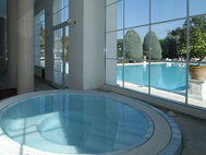 В отеле к услугам постояльцев имеется 3 термальных бассейна с водой температурой от 30 до 37 градусов Цельсия. Отель располагает 2 собственными источниками термальных вод. 